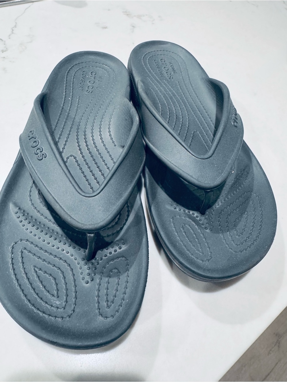 Crocs gray Flip Flop Sandals